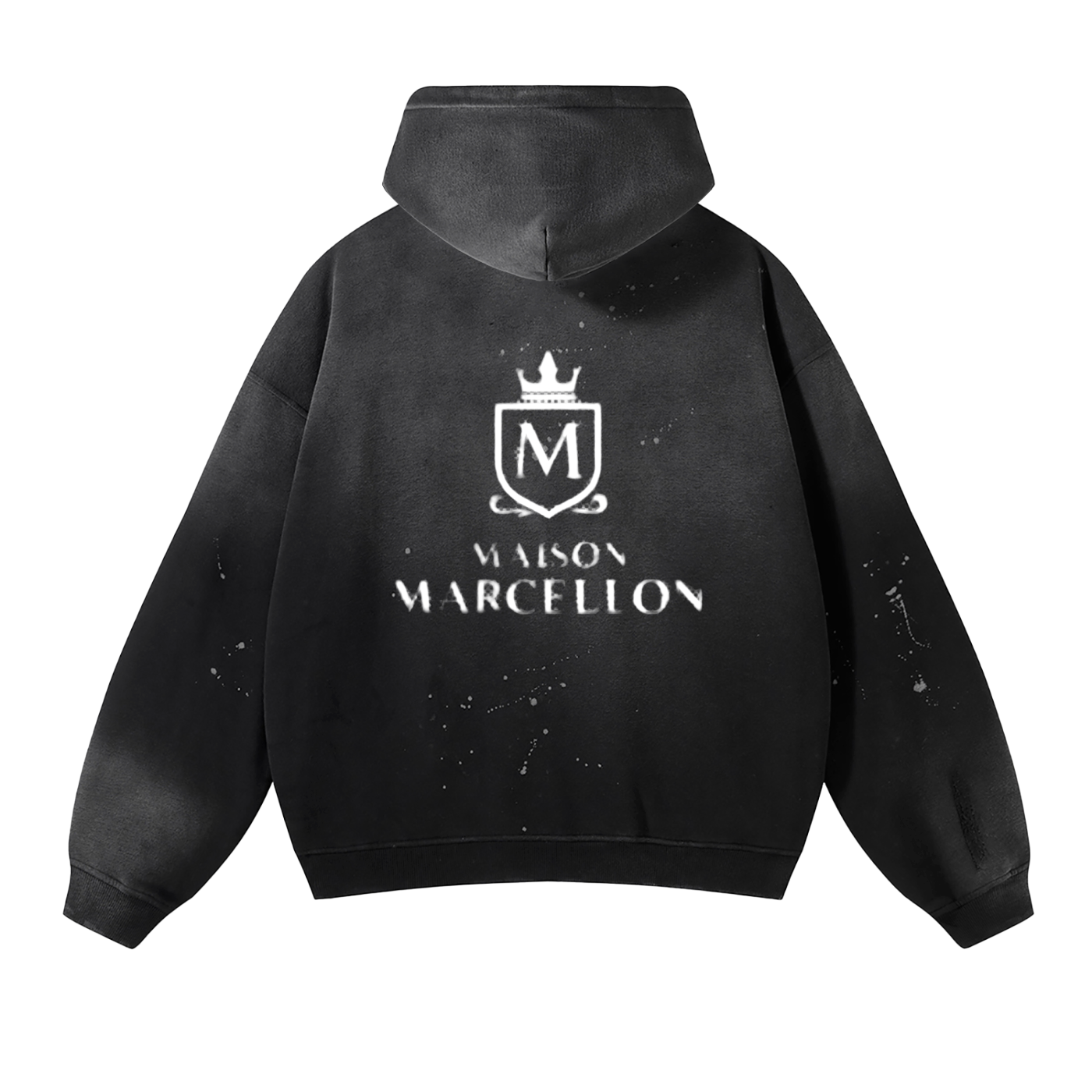 MM Voyage Scripture Vintage Washed Frayed Fleece Hoodie