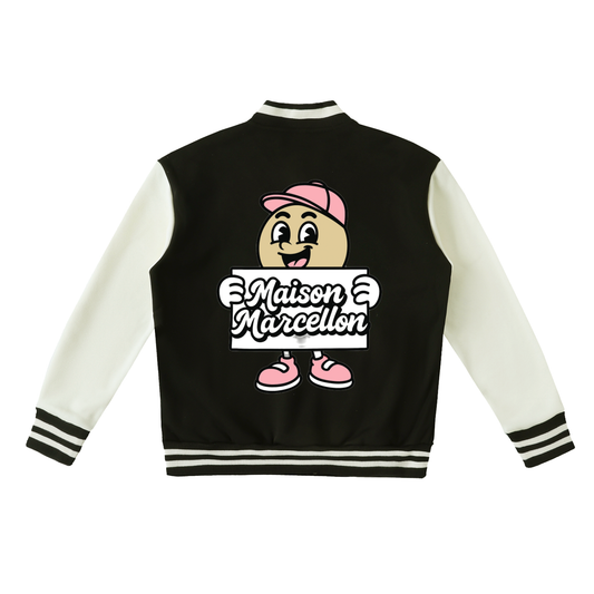 MM Patchworks & Tommy Two-Tone Fleeced Varsity Jacket