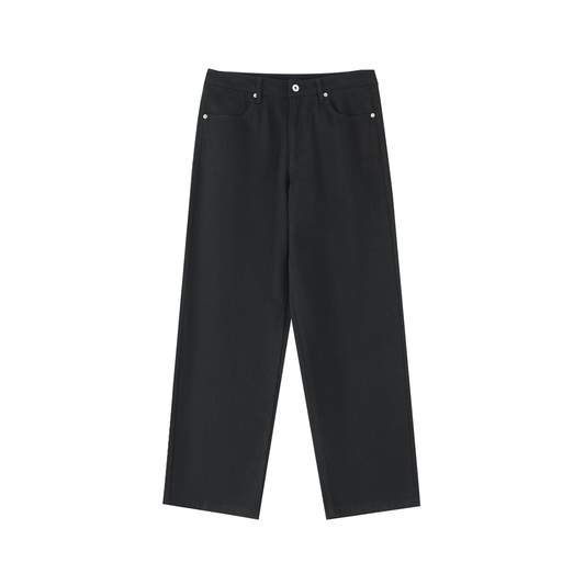 MM Patchwork Tomorrow Mirror Heavyweight Cotton Straight-Leg Pants