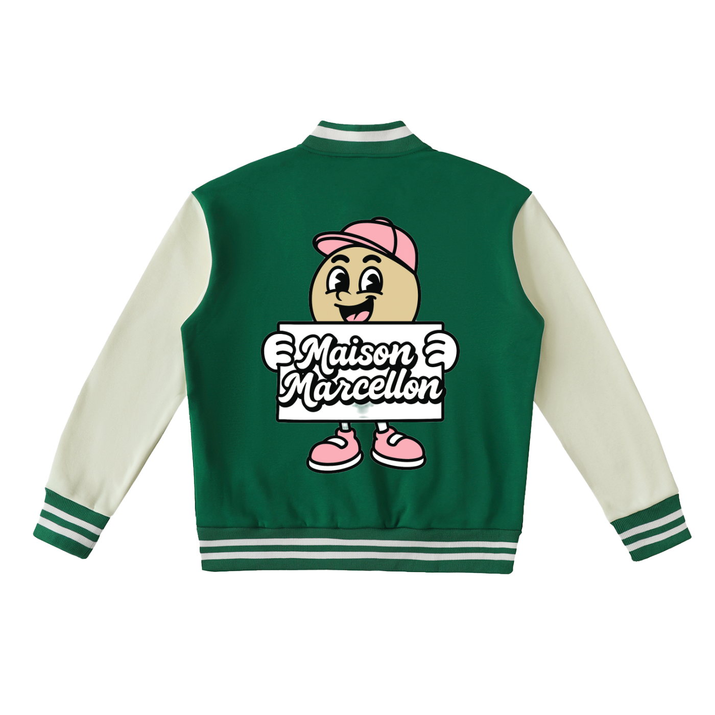 MM Patchworks & Tommy Two-Tone Fleeced Varsity Jacket