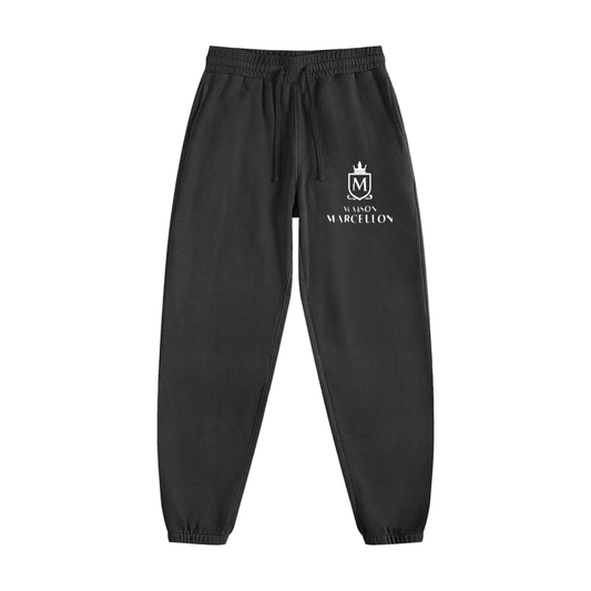 MM Logo & Scripture Vintage Washed Cotton Sweatpants