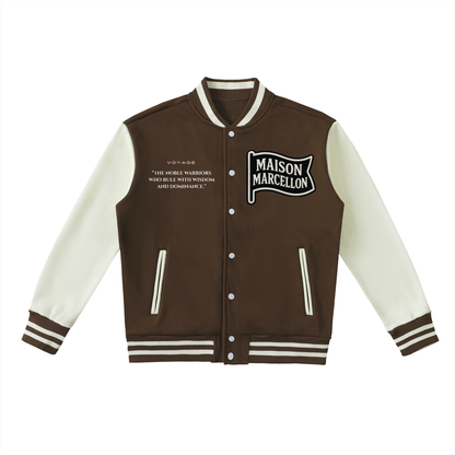 MM Patchworks & Tommy Two-Tone Fleeced Varsity Jacket