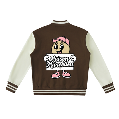 MM Patchworks & Tommy Two-Tone Fleeced Varsity Jacket