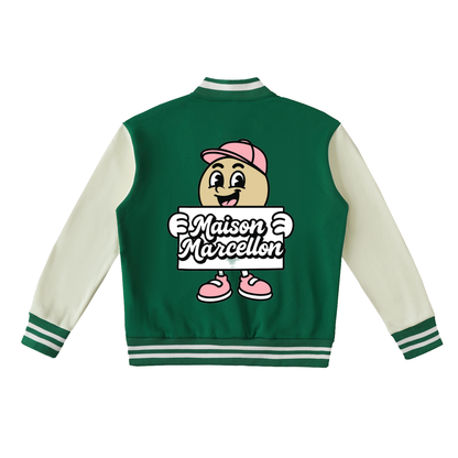 MM Patchworks & Tommy Two-Tone Fleeced Varsity Jacket