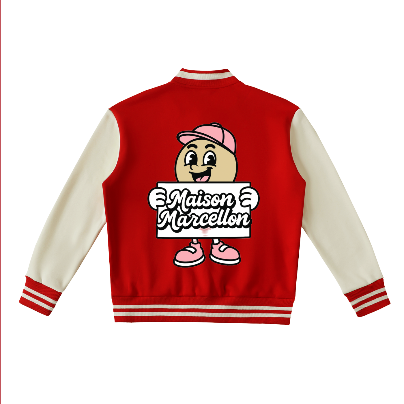 MM Patchworks & Tommy Two-Tone Fleeced Varsity Jacket