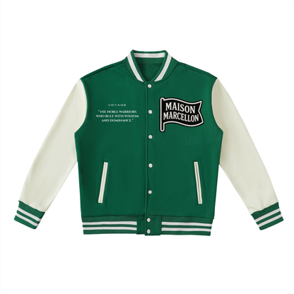 MM Patchworks & Tommy Two-Tone Fleeced Varsity Jacket