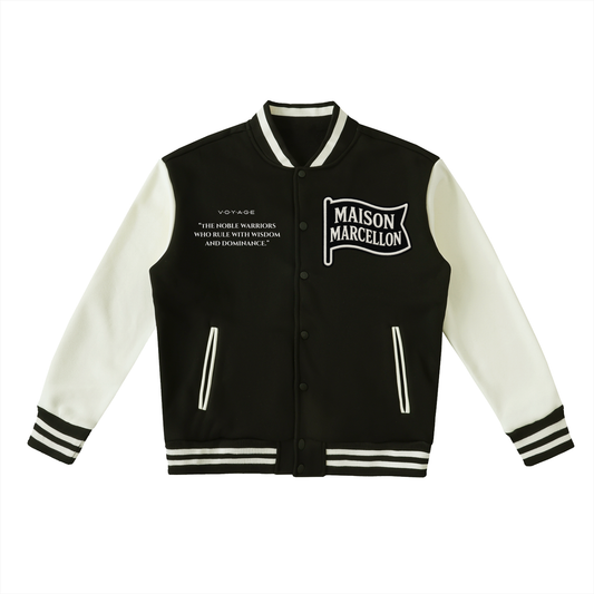 MM Patchworks & Tommy Two-Tone Fleeced Varsity Jacket