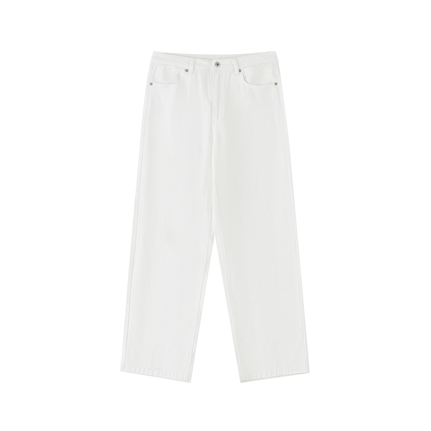 MM Patchwork Tomorrow Mirror Heavyweight Cotton Straight-Leg Pants
